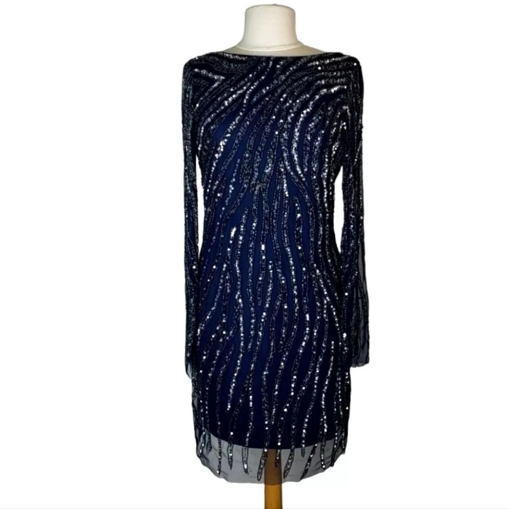 AIDAN MATTOX Sequin Formal Dress Womens size 10